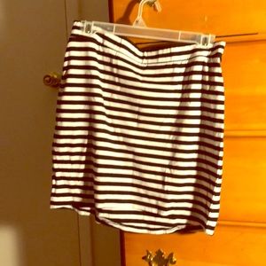 Black&white women medium tube skirt